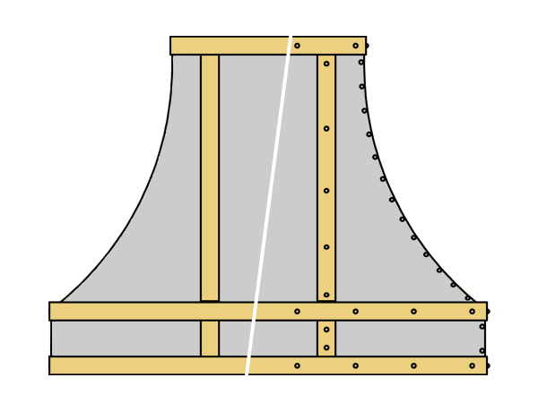 Traditional Range Hood Trim