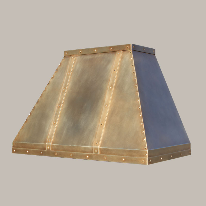 Transitional Brass Range Hood