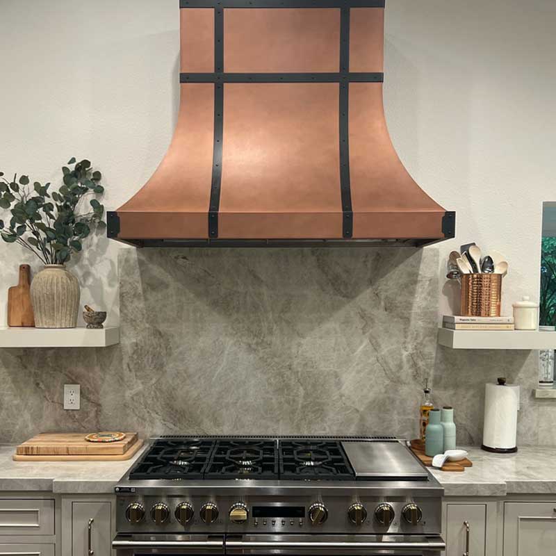 Designer Copper Range Hood