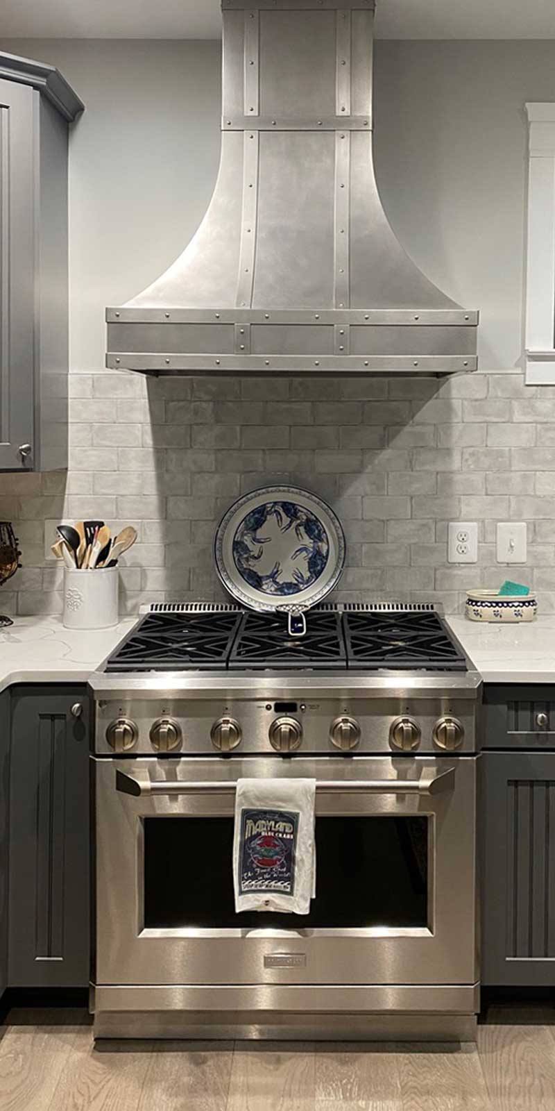 Traditional Zinc Range Hood